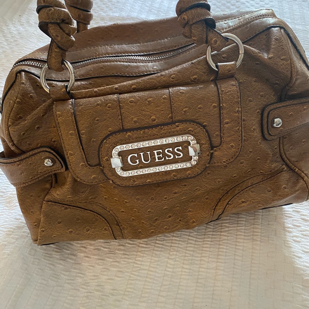 Brown knot Guess purse